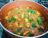 A picture of step 3 of Mushroom masala.