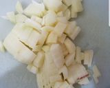 A picture of step 1 of Aloo ke pakoray.