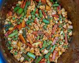 A picture of step 3 of Mix veg pickle.