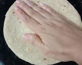 A picture of step 8 of Cumin khakhra.