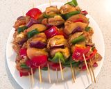 Hình bước làm 5 của món Chicken Kebab (Gà xiên nướng than)+ Yoghurt Sauce