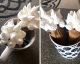 A picture of step 6 of Coffee cone cake.