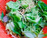 A picture of step 4 of Bún Trộn Mắm Nêm (Hue-Style Noodle Salad).