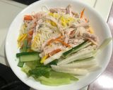 雞絲蔬菜涼麵（便利商店食材素麵版）的食譜步驟5照片