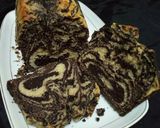 A picture of step 6 of Fruit salad, zebra cake, sweet potatoe and fermented milk(mala).