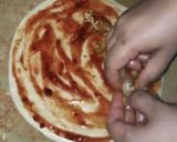 A picture of step 11 of Pizratha (pizza paratha).