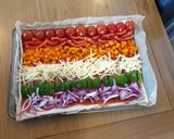 A picture of step 8 of Rainbow Pizza.