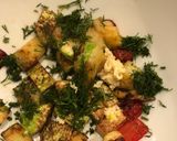 Pas rețetă Salată cu dovlecei, năut și brânză feta 2 fotografie