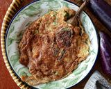Foto langkah ke 4 dari resep Omelet Terong Bakar.