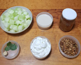 Foto del paso 1 de la receta: Lassi de melón y granola