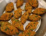 A picture of step 3 of Easy and Crispy Bitter gourd skin muthiyas.