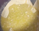 A picture of step 4 of Cornbread (Plain) in da frying pan.