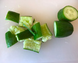A picture of step 1 of Chilled Cucumber in Sauce.