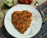 A picture of step 5 of Bread Upma.