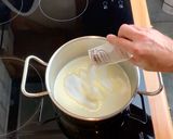 Foto del passaggio 16 della ricetta Crostata di Natale con Panna Cotta, Crema di Mele e Cioccolato
