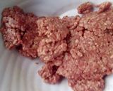 A picture of step 1 of Meat balls and beef sausages bitings in sauce.