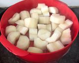 Hình bước làm 1 của món Xôi sắn gạo đồ