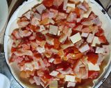 Foto del paso 5 de la receta: Tarta de tomate, queso, huevo, jamón y fiambre primavera