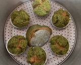 Foto langkah ke 5 dari resep Bolu Pisang Pandan Kukus Mekar.
