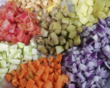 عکس مرحله 1 از دستور خوراک صیفی جات یا خوراک جالیز