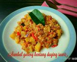 Foto langkah ke 4 dari resep Sambal Goreng Kentang Daging Suwir (#PR_Masakankentang).