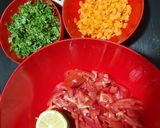 A picture of step 1 of Coconut cream fish.