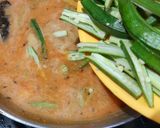 A picture of step 4 of Tomato Sindhi kadhi.