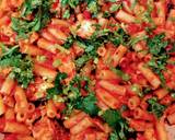 Macaroni with chicken and  tomato sauce recipe step 3 photo