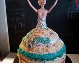 Barbie torta születésnapra 👧👸🎀🎉🎆🎂 recept fázis 7 fotója