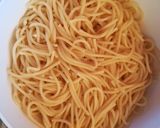 A picture of step 3 of Spaghetti and sweetcorn.