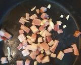 Foto del paso 1 de la receta: Cintas de espinaca con panceta y salsa de quesos