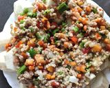A picture of step 2 of Ground Pork Steamed with Eggplant.