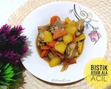 Foto langkah ke 5 dari resep Bistik ayam ala Acil (Dg Bumbu Dasar Putih).