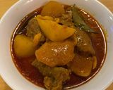 A picture of step 8 of Beef Massaman Curry.