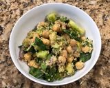 A picture of step 3 of Quinoa salad.