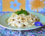 Foto del paso 3 de la receta: Pasta con salsa de puerro al vino blanco🍝