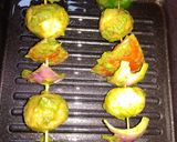 A picture of step 4 of Aloo hariyali tikka.