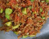 Foto langkah ke 6 dari resep Sambal petai ikan teri air tawar.