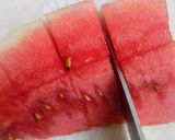 A picture of step 1 of Jalapeño Watermelon Water.