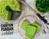 Cara Membuat Cake Chiffon Pandan Coklat 8