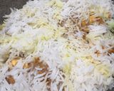 A picture of step 5 of Prawns biryani.