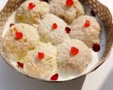 A picture of step 9 of No Cook Stuffed Bread Rasmalai/Dessert.