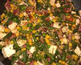 Zöldség baconnel és feta sajttal recept fázis 2 fotója