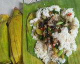 Foto langkah ke 9 dari resep *Nasi bakar tumis ikan asin*.