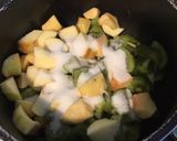 Une image de l'étape 4 de Compote de kiwis aux pommes anciennes et citron.