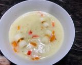 Foto langkah ke 2 dari resep Sup Krim Ayam Seafood.