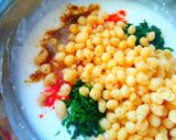 A picture of step 3 of Boondi raita.