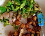 A picture of step 2 of Chilli Paneer.