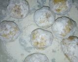 A picture of step 2 of Yam balls.