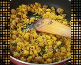 A picture of step 2 of Poha soya.